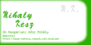 mihaly kesz business card
